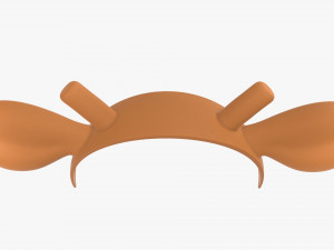 headband with deer ears and horns 02 3D-Modell