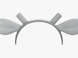 headband with deer ears and horns 02 3D-Modell