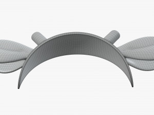 headband with deer ears and horns 02 3D-Modell