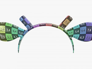 headband with deer ears and horns 02 3D-Modell