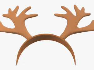 headband with deer horns 3D Model