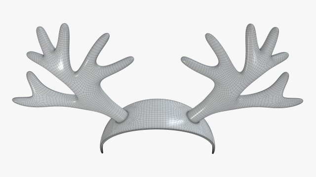 Headband With Deer Horns 3D Модель In Одежда 3DExport