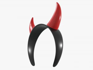 fascia con corna da diavolo Modello 3D