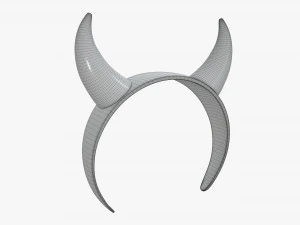 fascia con corna da diavolo Modello 3D