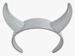 fascia con corna da diavolo Modello 3D