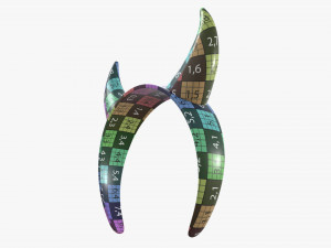 headband with devil horns 3Dモデル