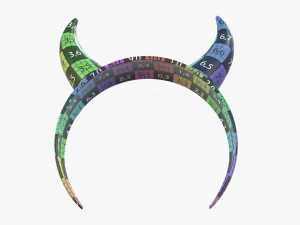 fascia con corna da diavolo Modello 3D