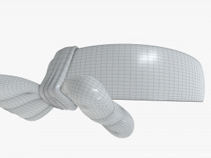 headband with red bow Model 3D