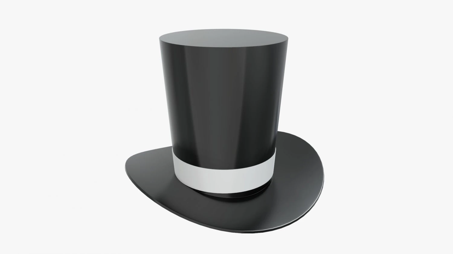 magician cylinder hat 3D Model .c4d .max .obj .3ds .fbx .stl .blend 