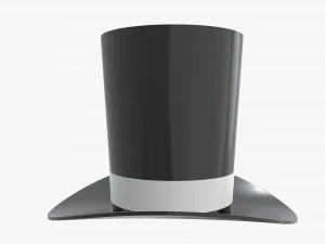 magician cylinder hat 3D Model