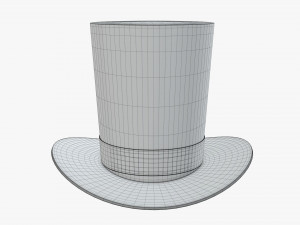 magician cylinder hat 3D Model