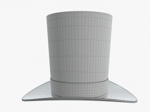 magician cylinder hat 3D Model