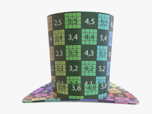 magician cylinder hat 3D Model