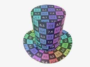 magician cylinder hat 3D Model