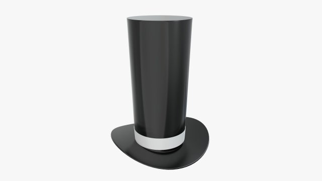 magician cylinder hat tall 3Dモデル .c4d .max .obj .3ds .fbx .stl .blend