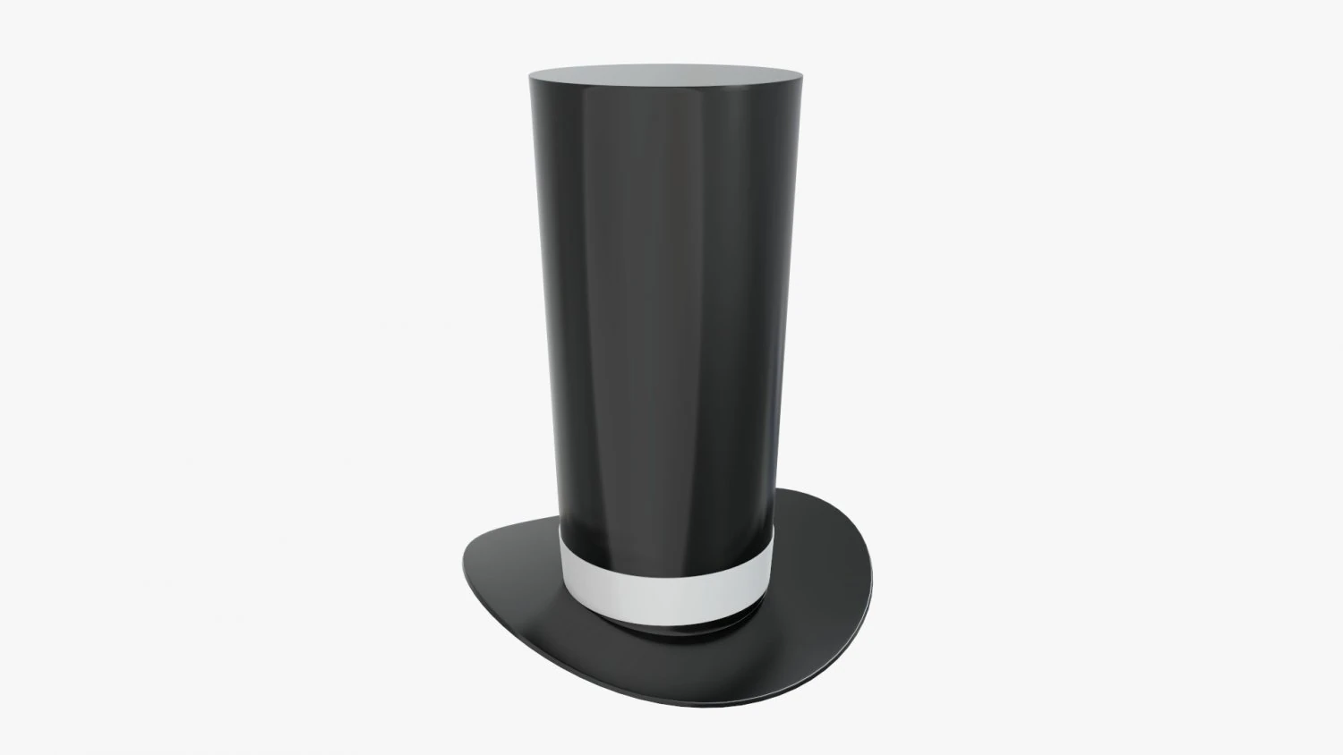 magician cylinder hat tall 3D Model .c4d .max .obj .3ds .fbx .stl .blend