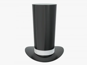 magician cylinder hat tall 3D Model