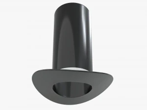 magician cylinder hat tall 3D Model