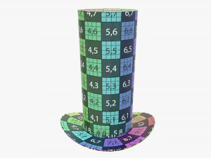 magician cylinder hat tall 3D Model