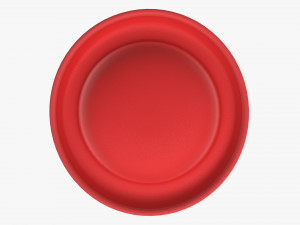 hat red bowler 3D Model