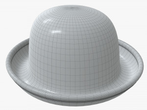 hat red bowler 3D Model