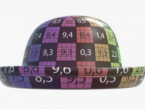 hat red bowler 3D Model