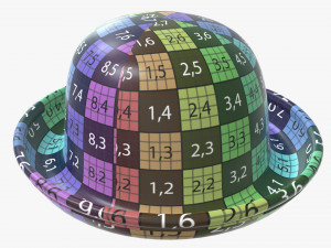 hat red bowler 3D Model