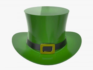 st patrick day green hat 3D Model