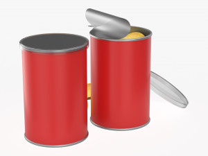 cardboard tube packaging for potato chips 3D Модель