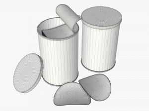 cardboard tube packaging for potato chips 3D Модель