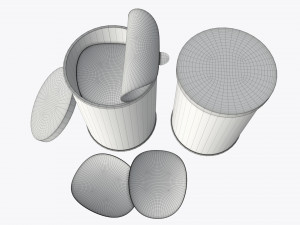 cardboard tube packaging for potato chips 3D Модель