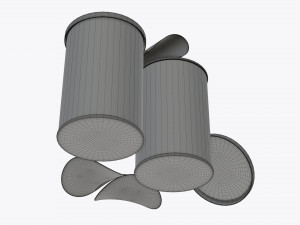 cardboard tube packaging for potato chips 3D Модель