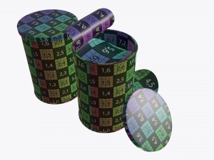 cardboard tube packaging for potato chips 3D Модель
