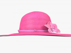 summer floppy woman hat 01 3D Model