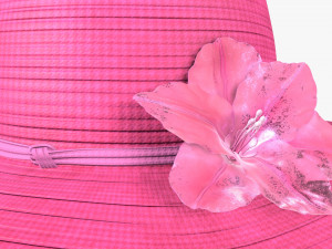 summer floppy woman hat 01 3D Model