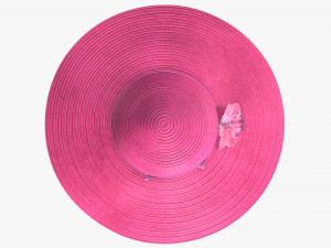 summer floppy woman hat 01 3D Model
