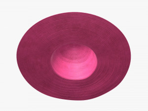summer floppy woman hat 01 3D Model