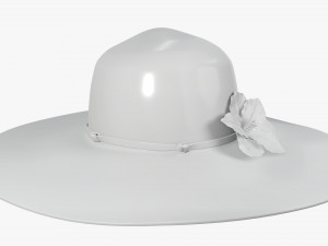 summer floppy woman hat 01 3D Model