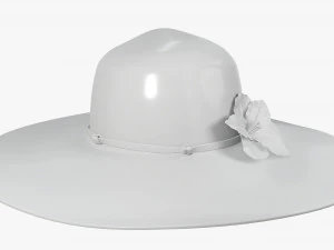 summer floppy woman hat 01 3D Model