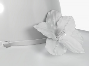 summer floppy woman hat 01 3D Model