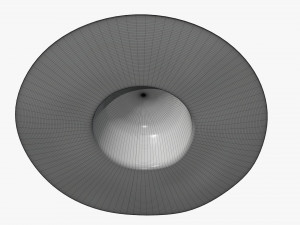 summer floppy woman hat 01 3D Model