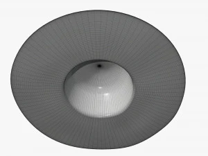 summer floppy woman hat 01 3D Model