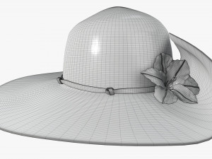 summer floppy woman hat 02 3Dモデル