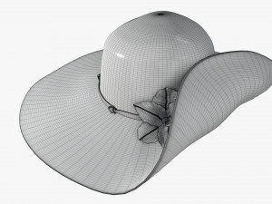 summer floppy woman hat 02 3Dモデル