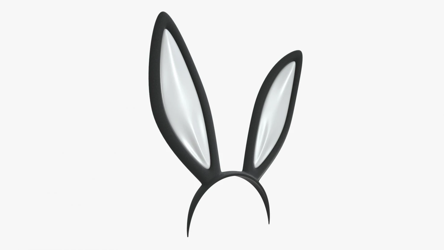 headband with bunny ears 01 3D Model .c4d .max .obj .3ds .fbx .stl .blend