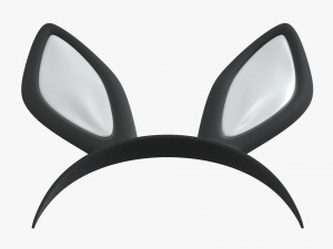headband with bunny ears 01 3D-Modell