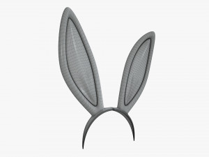 headband with bunny ears 01 3D-Modell