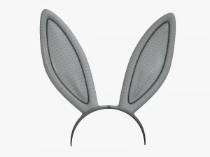 headband with bunny ears 01 3D Model