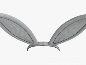 headband with bunny ears 01 3D-Modell
