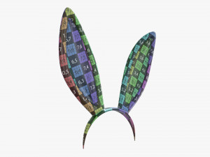 headband with bunny ears 01 3D-Modell